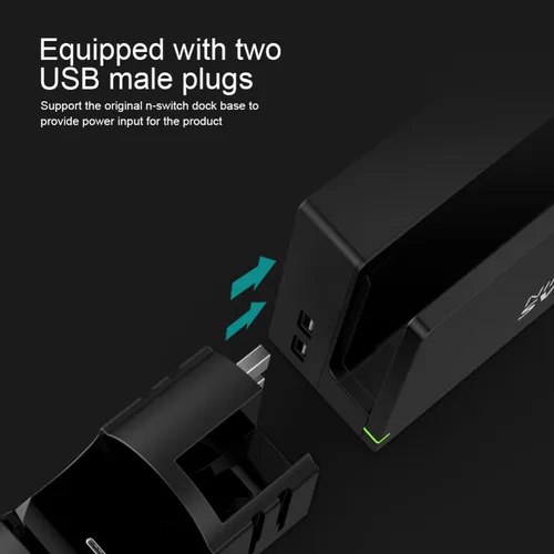 Imagen 2 del producto Soporte de Base de carga para Nintendo Switch, Base de accesorios para consola de juegos, controlador de soporte de Control