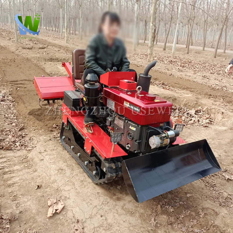 الزراعية الصغيرة الزاحفة الديزل السلطة الحارث والعتاد محرك الجلوس ركوب مايكرو الحارث الروتاري المزارع 35HP 40HP
