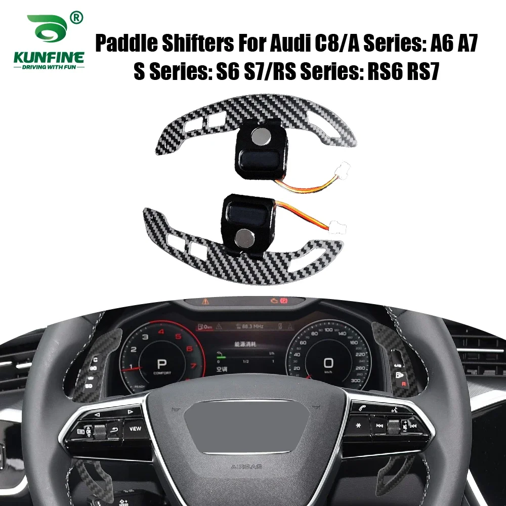 

Car Steering Wheel Paddle Shifters For Audi C8 A Series A6 A7 S Series S6 S7 RS Series RS6 RS7