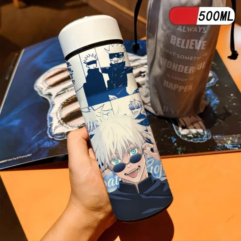 Jujutsu Kaisen Copos de Isolamento a Vácuo para Crianças, Figura Anime, Satoru Gojo, Cosplay Thermos Caneca, Copo de Água de Grande Capacidade