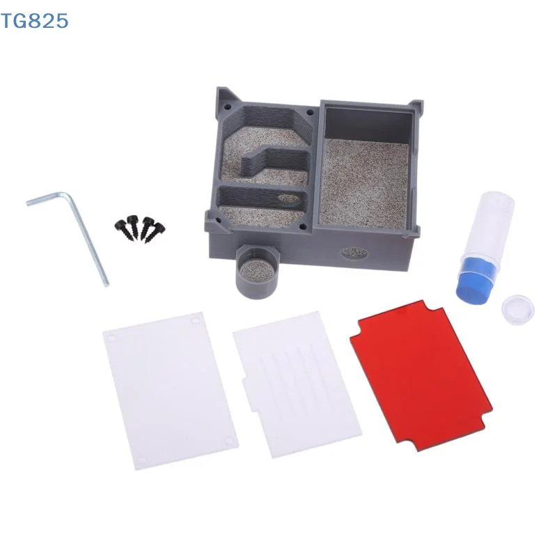 Image of 【AN】【AN】[Vier Sektionen] Flacher Ameisenfarm-Baukasten mit unabhängigen Räumen für Ameisenhaltung, Ameisenberg-Nest für kleine und mittelgroße Ameisenkolonien