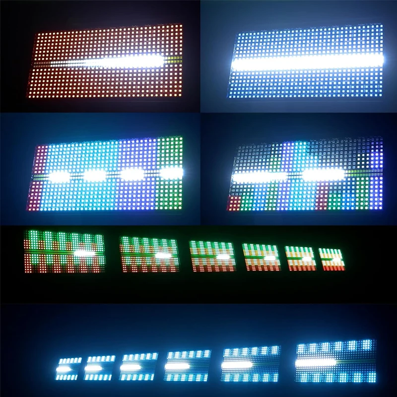 200W LED 48+8 Segments Strobe Light RGB+W DMX512 Stage Flash Lamp Sound Activated Pixel Effect for DJ Disco Bar KTV Party view 2