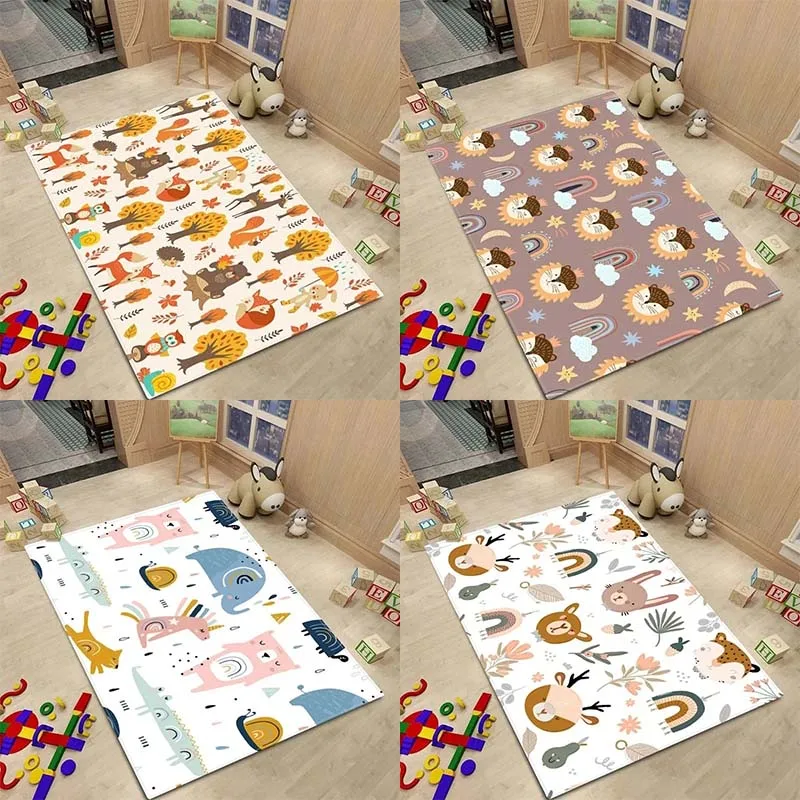 Cartoon Animal Pattern Floor Mat Door Front Decoration Home Living Room Floor Mat