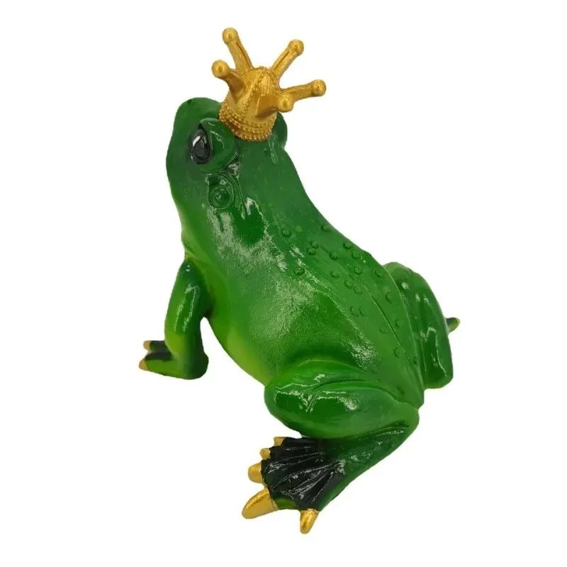 New Frog Princess Ornament Statue Garden Garden Study Room Ornament Resin Crafts Home Decoration Accessories