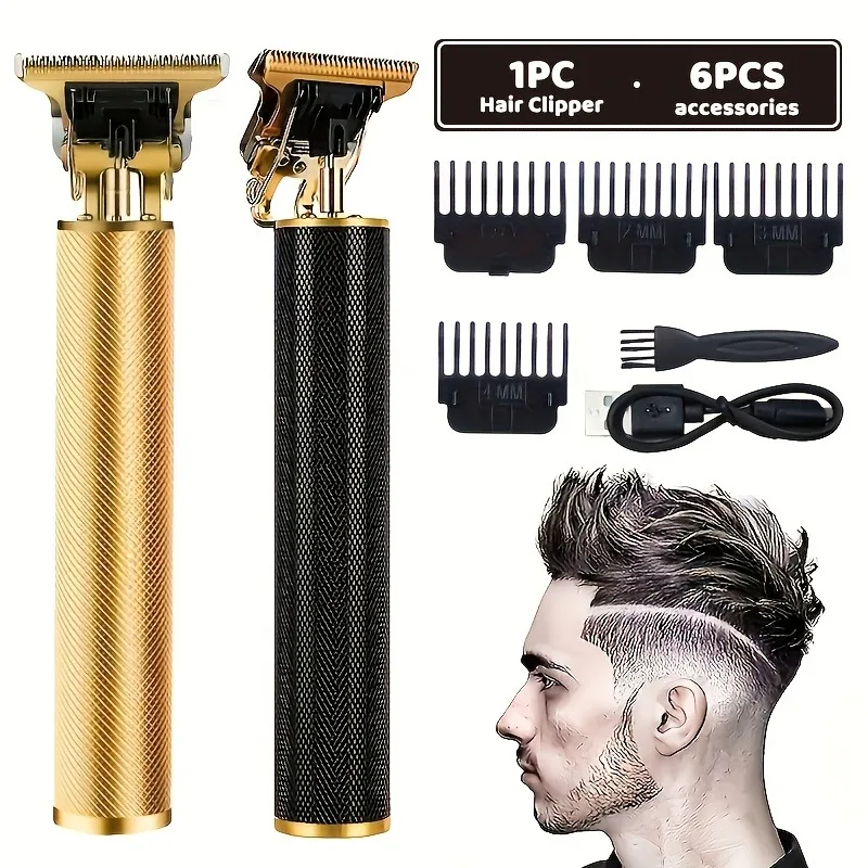 Wireless Electric Haircutting Set for Professional Trimming, USB-Charging Type