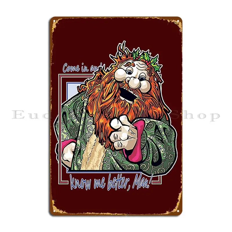 Know Me Better Man Metal Sign Printing Cinema Painting Designing Wall Mural Tin Sign Poster