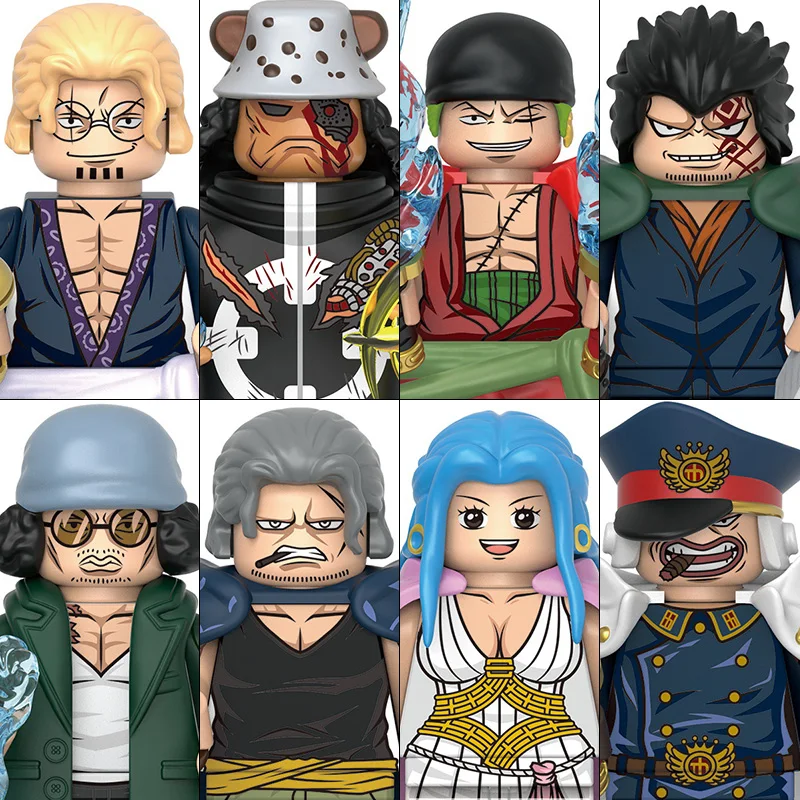 X0359 ONE PIECE Luffy  Zoro Nami Sanji Chopper Building Blocks Mini Action Figure Accessories Halloween Christmas Gifts for Kid