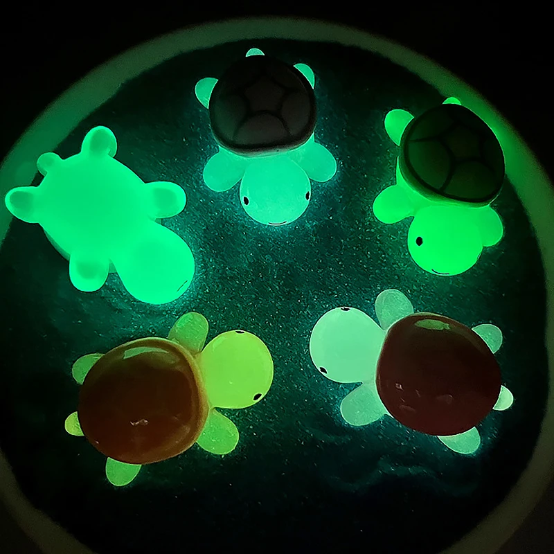 1Pce Luminous Big Turtle Decoration Accessories Resin Crafts Desktop Small Ornaments