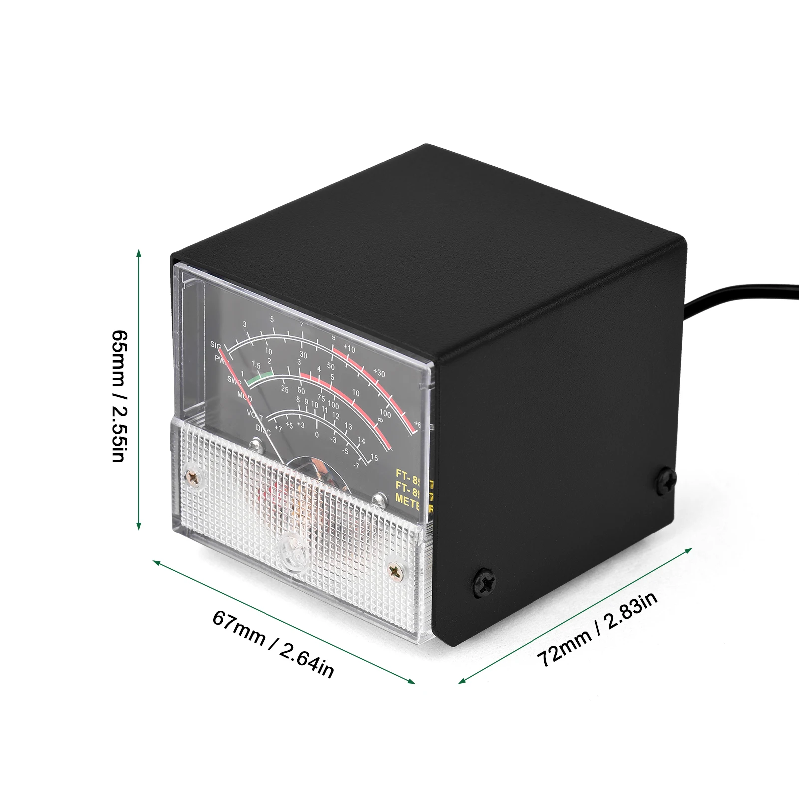 عداد الطاقة SWR مقياس رقمي مصغر خارجي مؤشر Wattmeter جهاز قياس العرض متوافق مع YAESU FT-857 FT-897
