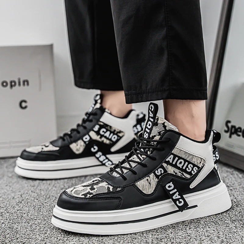 

Couple Printed High Top Sneakers 2025 Autumn Mens Canvas Casual Shoes Comfortable Mens Outdoor Walking Shoes