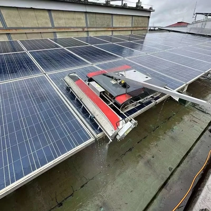 Solar Panel Cleaning Robot Crawler-type Remotely Controlled Photovoltaic Panel Cleaning Robot