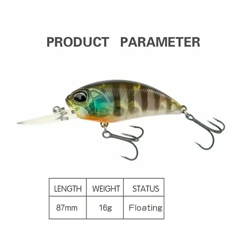 Crankbait Fishing Lure 2pcs 87mm 15.5g Artificial Hard Bait Saltwater Deep Diving Wobblers Jerkbaits Fishing Tackle Crank Baits