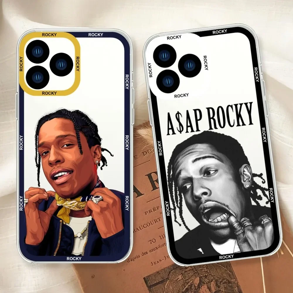 Rapper A-Asap R-Rocky Testing Phone Case For Samsung  A52 A53 A70 A71 A72 A73 A80 A91 S Transparent Border Shell