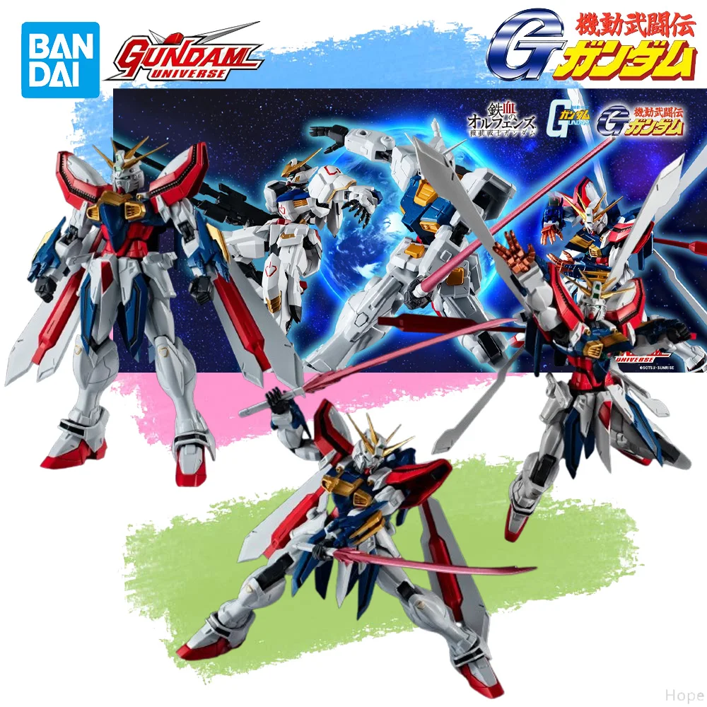 

In Stock Genuine BANDAI GUNDAM UNIVERSE Mobile Fighter G Gundam Gf13-017Nj 2 Burning Gundam Renewal Figure Anime Action Model