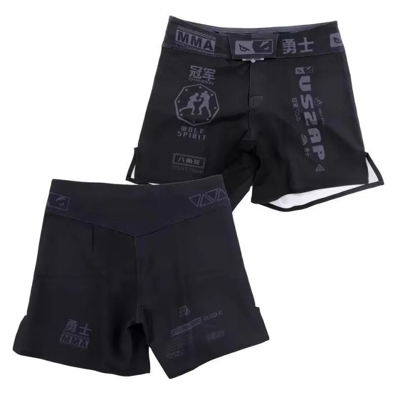 Vszap Fighting Training Quick Dried Pants MMA Grappling Sports Fitness Boxing Muay Thai Breathable Suit Competition Pants