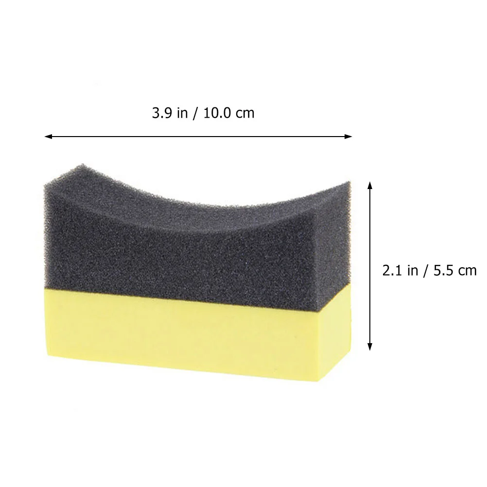 10 Pcs Car Wash Sponge Wax Applicator Pad Tire Shine Automotive Cleaning Cleanser Pads