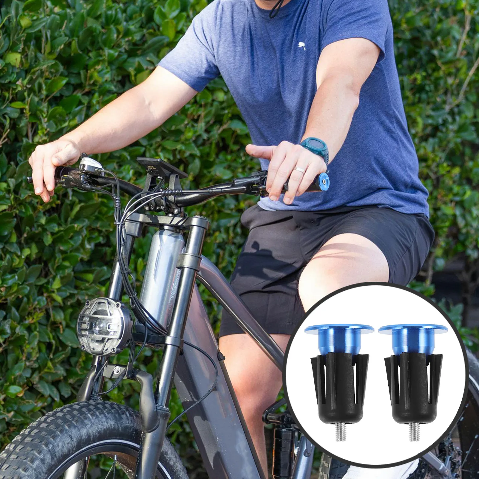 

1Pair Aluminum Alloy Bar End Plugs Handlebar End Caps for Bicycle Cycling Gear Anti Scratch Lightweight Strong Durability Road