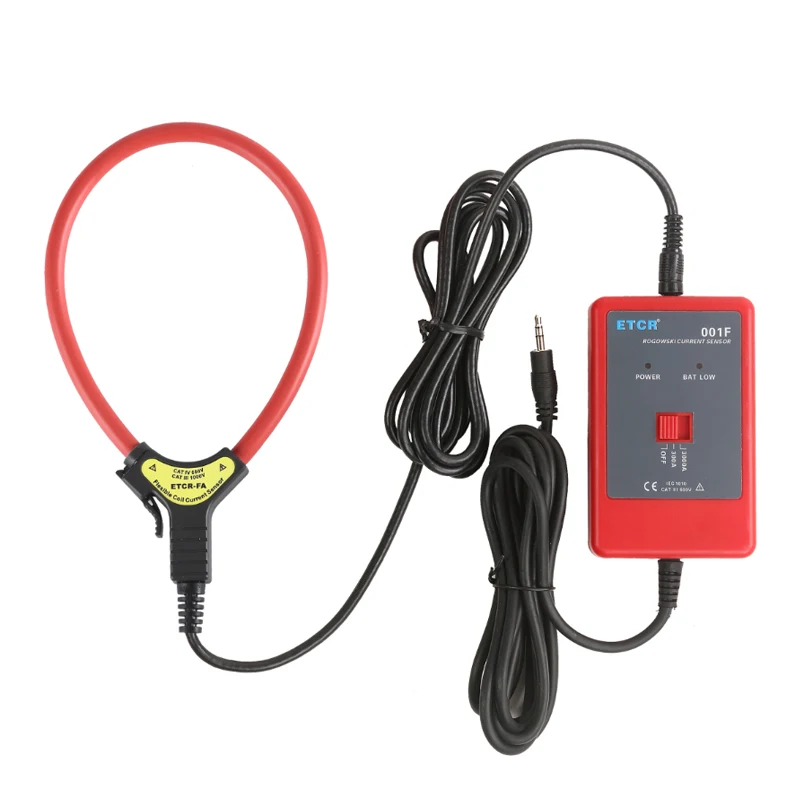 ETCR001F Detektor Arus AC Coil/Rogowski Coil Transformer Fleksibel