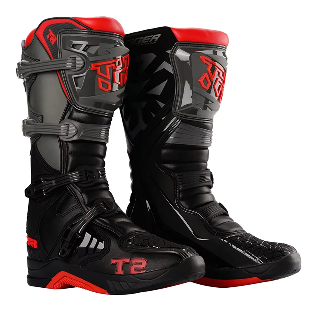 Outdoor Motorcycle Riding Boots Crashproof Motorcycle Riding Shoes Road Cycling Boots Wear Resistant Breathable Moto Shoes