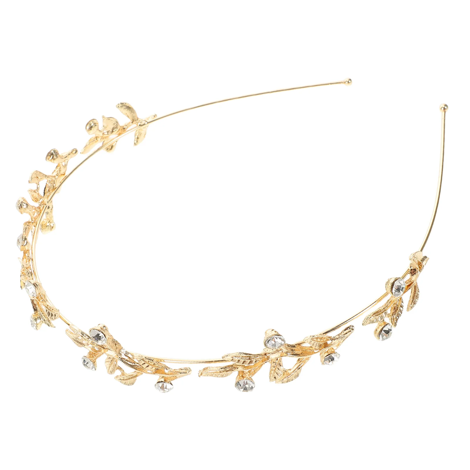 

Retro Diamond-set Headband Hair Crown Alloy Rhinestone Bridesmaid Bridal Accessories Wedding Party Girls Goddess Roman Tiara