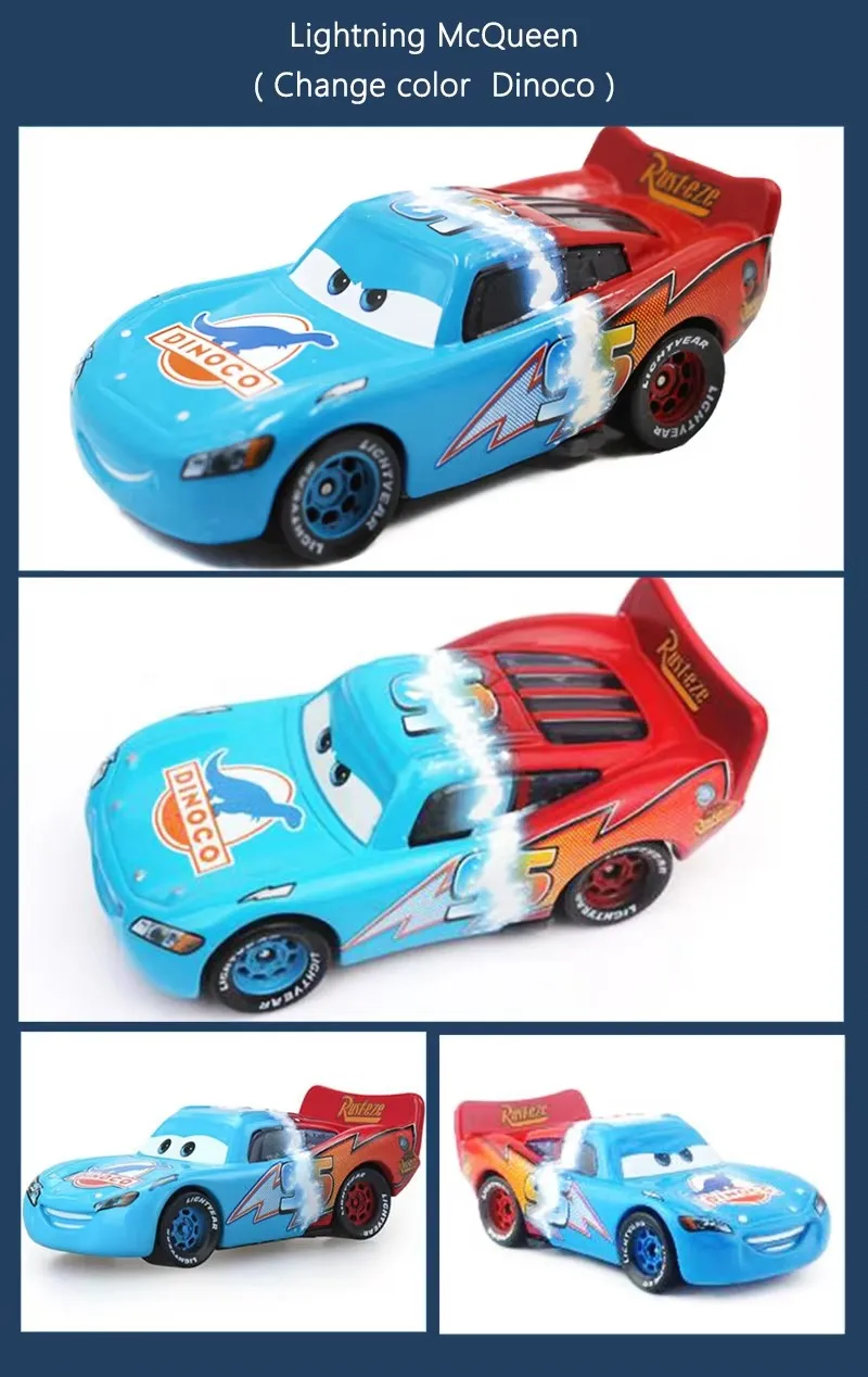 Pixar Cars 2 3 Lightning McQueen Cruz Ramires Sterling Ramone Traktoren Legierungsautomodell Kinderauto Spielzeug Geburtstagsgeschenk – Detail 4