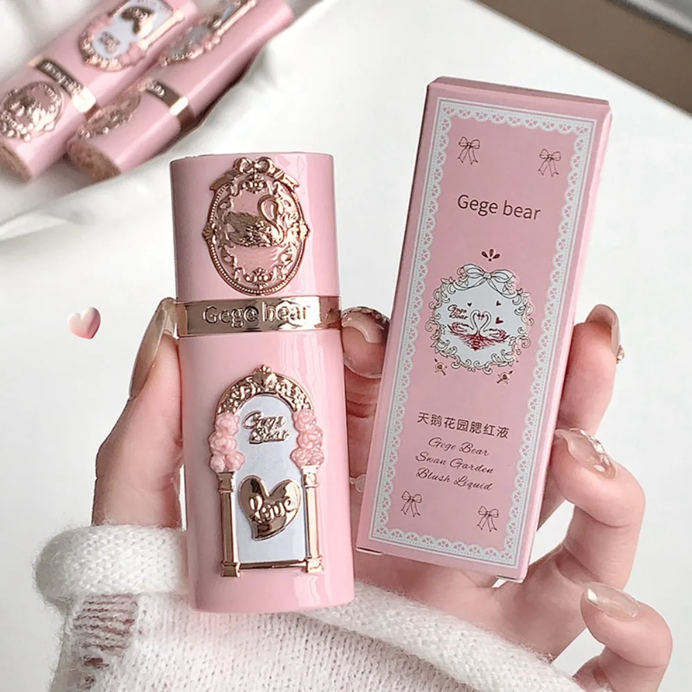 Rubor Líquido Natural Pink Pop, Acabado Mate Aterciopelado, Ligero, Tono Albaricoque, Larga Duración, Ilumina el Rostro, Rubor Líquido para Contorno
