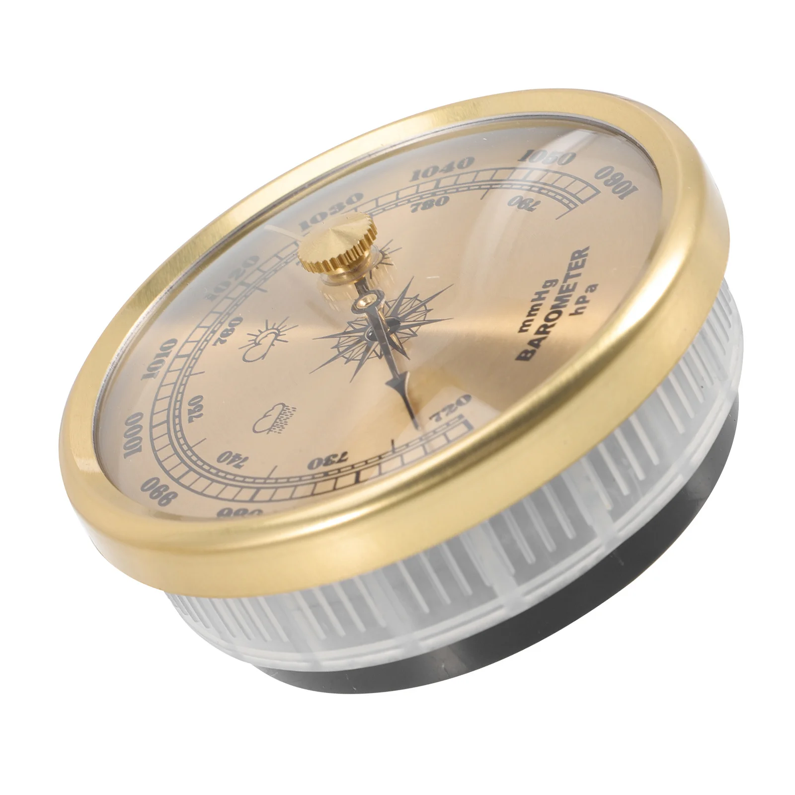 مقياس الضغط اللاسائلي القابل للتعديل للاستخدام المنزلي، أداة التنبؤ في الطقس من نوع الطلب مع تصميم معدني عالي الدقة يُثبت على الحائط في الحديقة