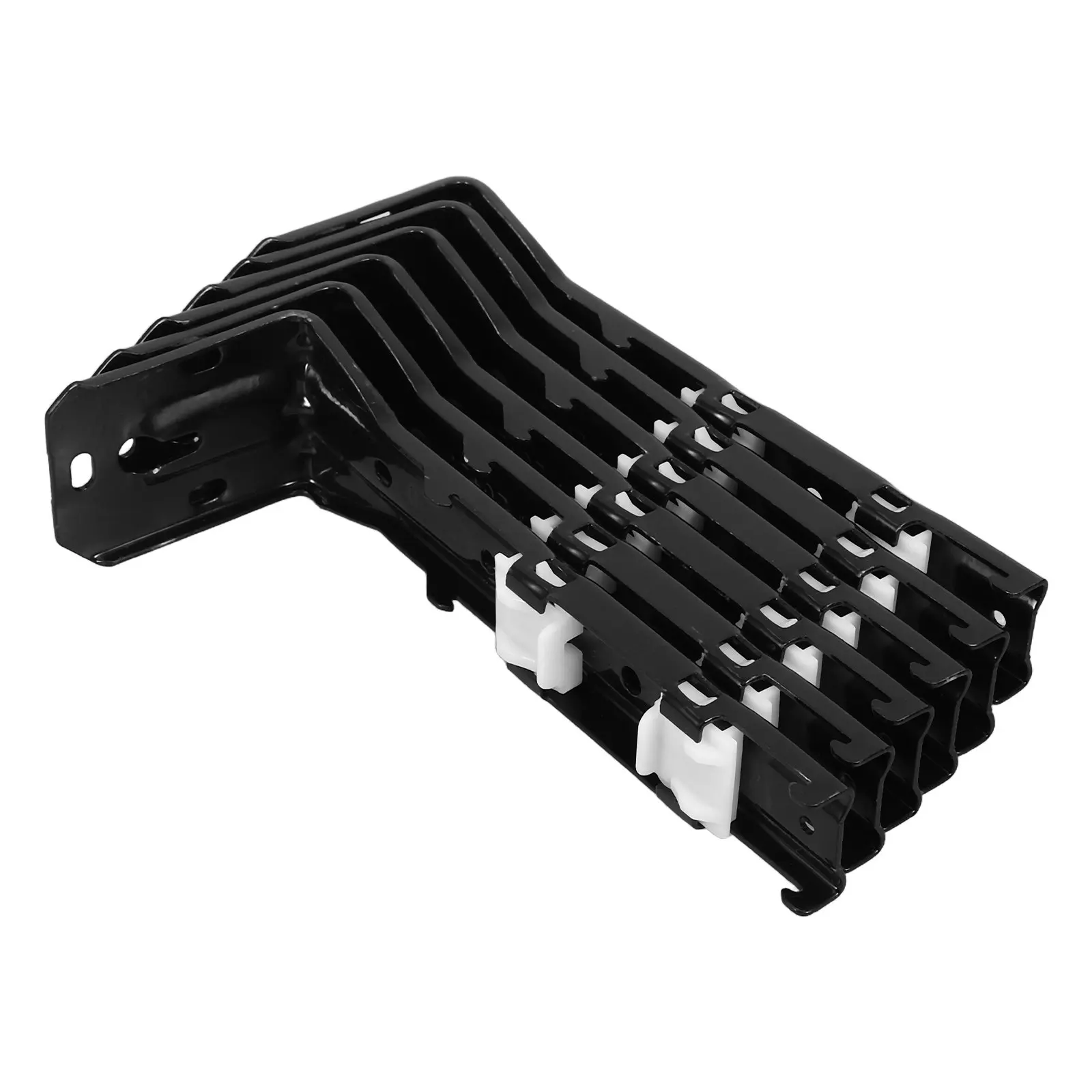6Pcs Heavy Duty Curtain Track Mounting Brackets Dual Track Wall Mount Bracket for Ceiling Mounted Drapery Hardware Curtain Rail