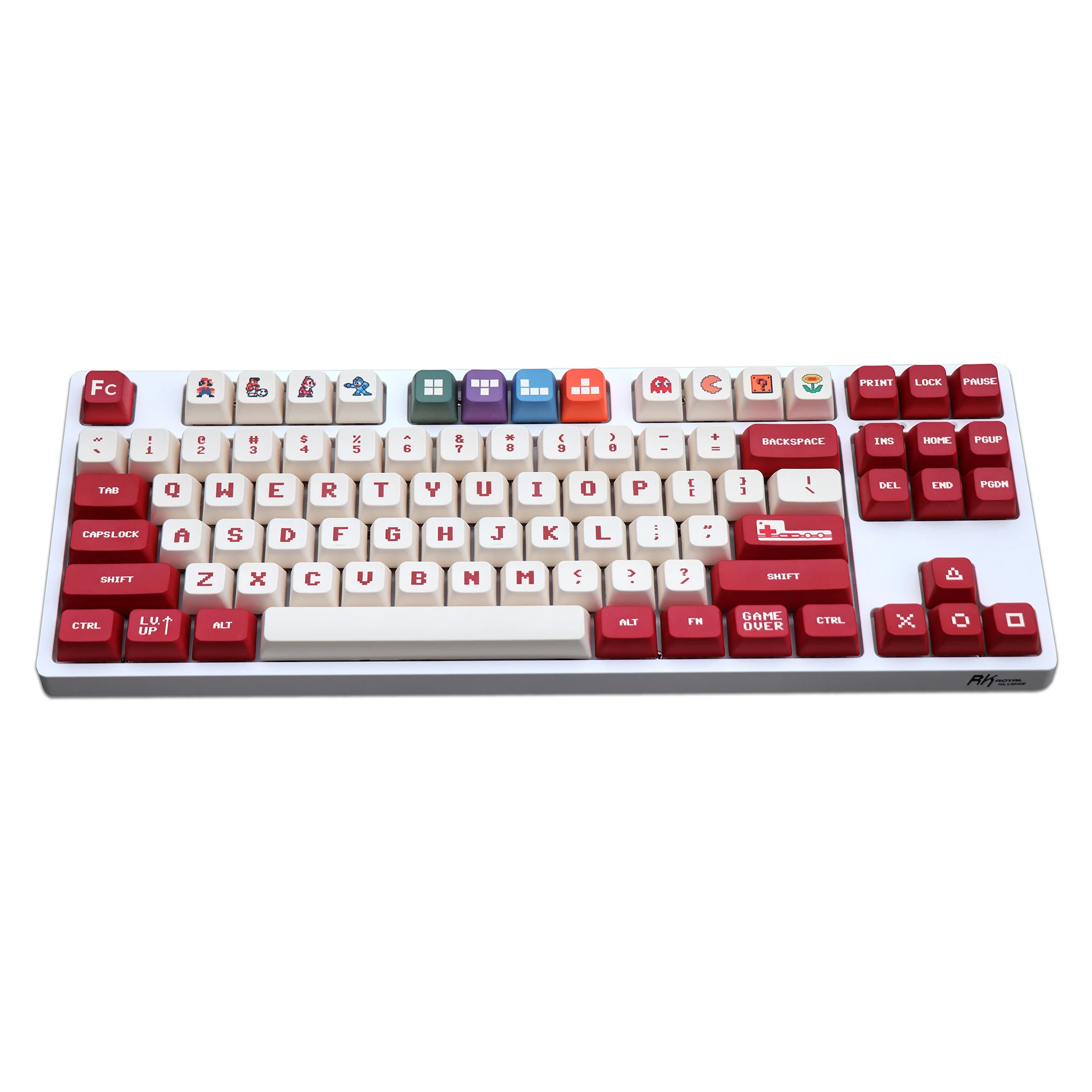 Família FC Keycaps Set para teclado mecânico, PBT, Dye Subbed, MX Switch, WDA Profile, Keycap para 68, 84, 87, 104 chaves