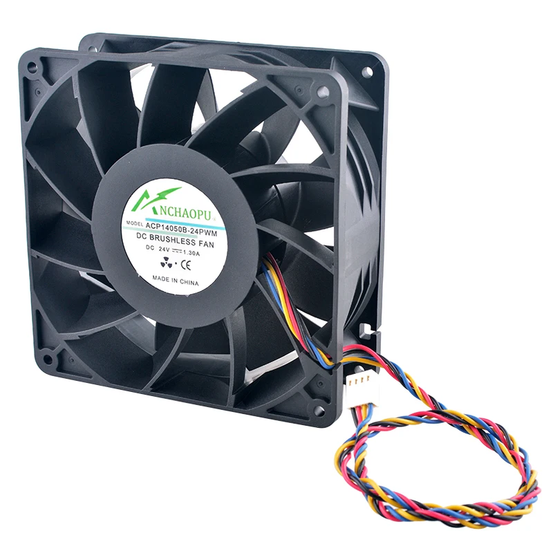 ACP-14050B-24PWM 14cm 140mm fan 140x140x50mm DC24V 1.30A High speed cooling fan for server inverter power supply