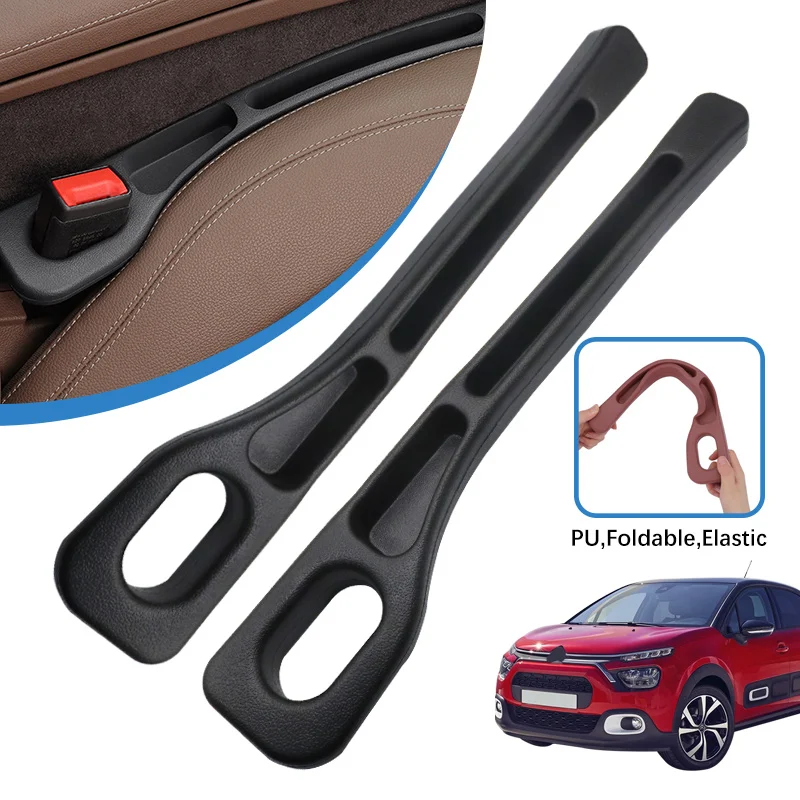 Car Seat Gap Filler Side Seam Plug Strip Leak-proof Filling Strip For Citroen C3 Car Decoration Accessories