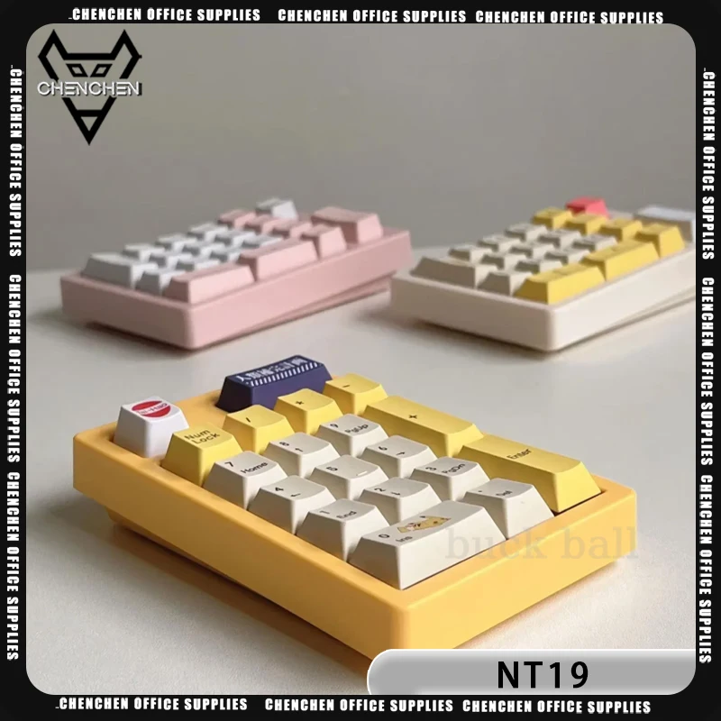 Next Time Nt19 Numeric Keypad 3mode Mini Numpad Bluetooth Mechanical Keyboards Kit Hot Swap Gasket Switch Rgb Keypad Gift Custom