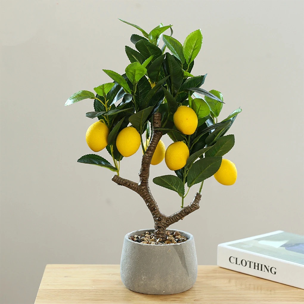 ABS Skin-friendly Simulation Potted Plant For Fresh Garden Look Elegance No Watering Artificial