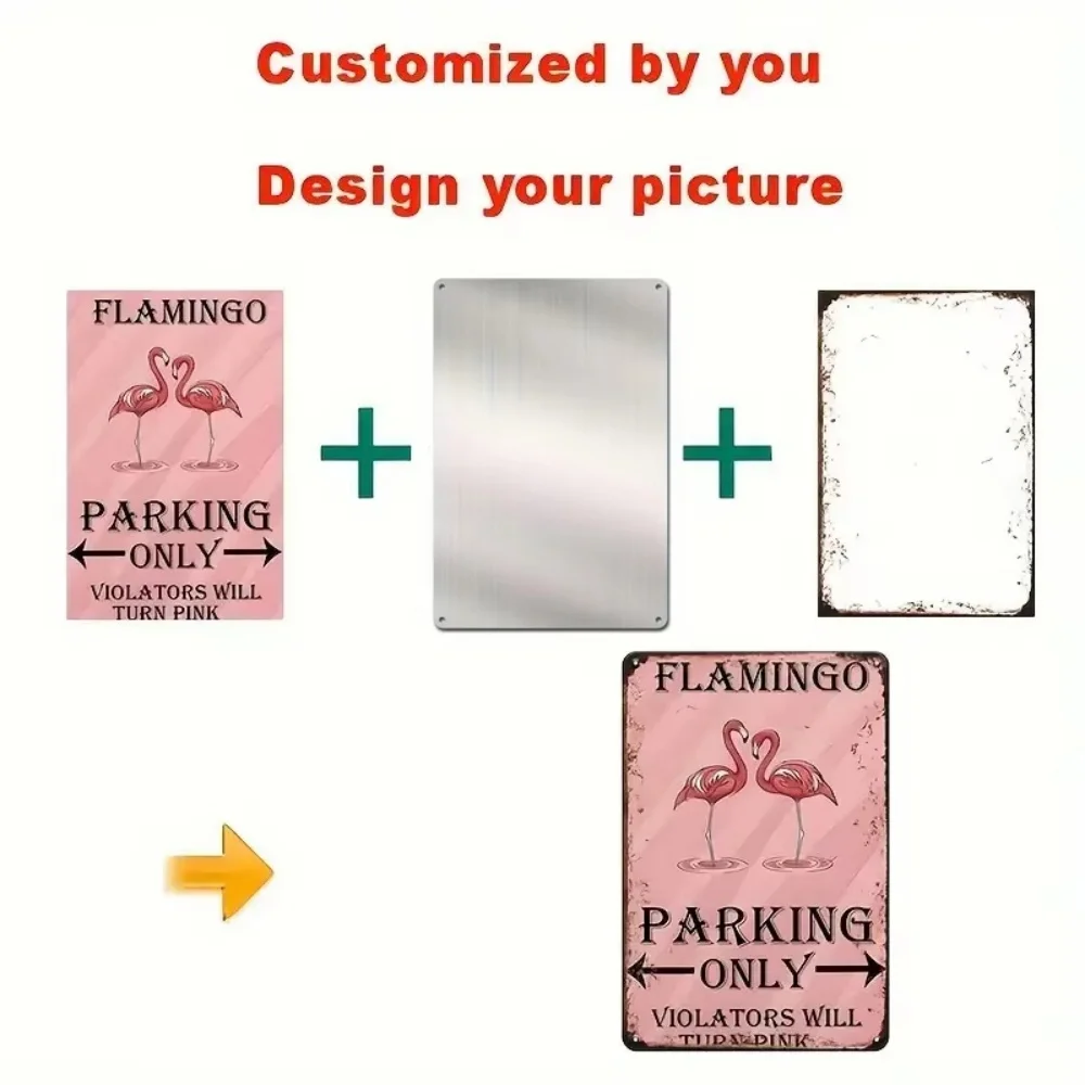 Customized Aluminum Metal Sign With Personal Photo, Contemporary Hanging Wall Decor For Home Garden Bar Office view 5