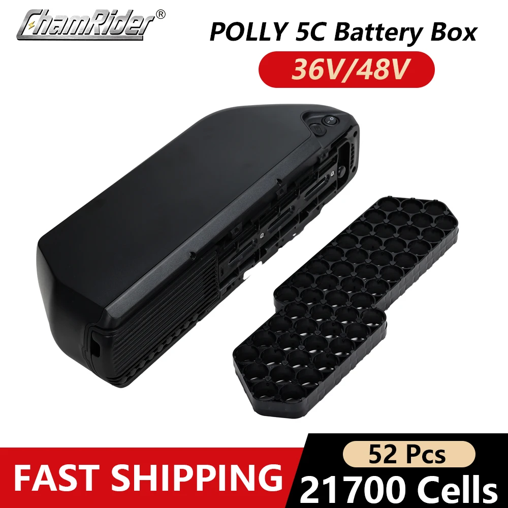 ChamRider Polly 5C Battery box  E-bike Battery Case  Downtube Electric bike Battery Housing Nickle strips 21700 cells