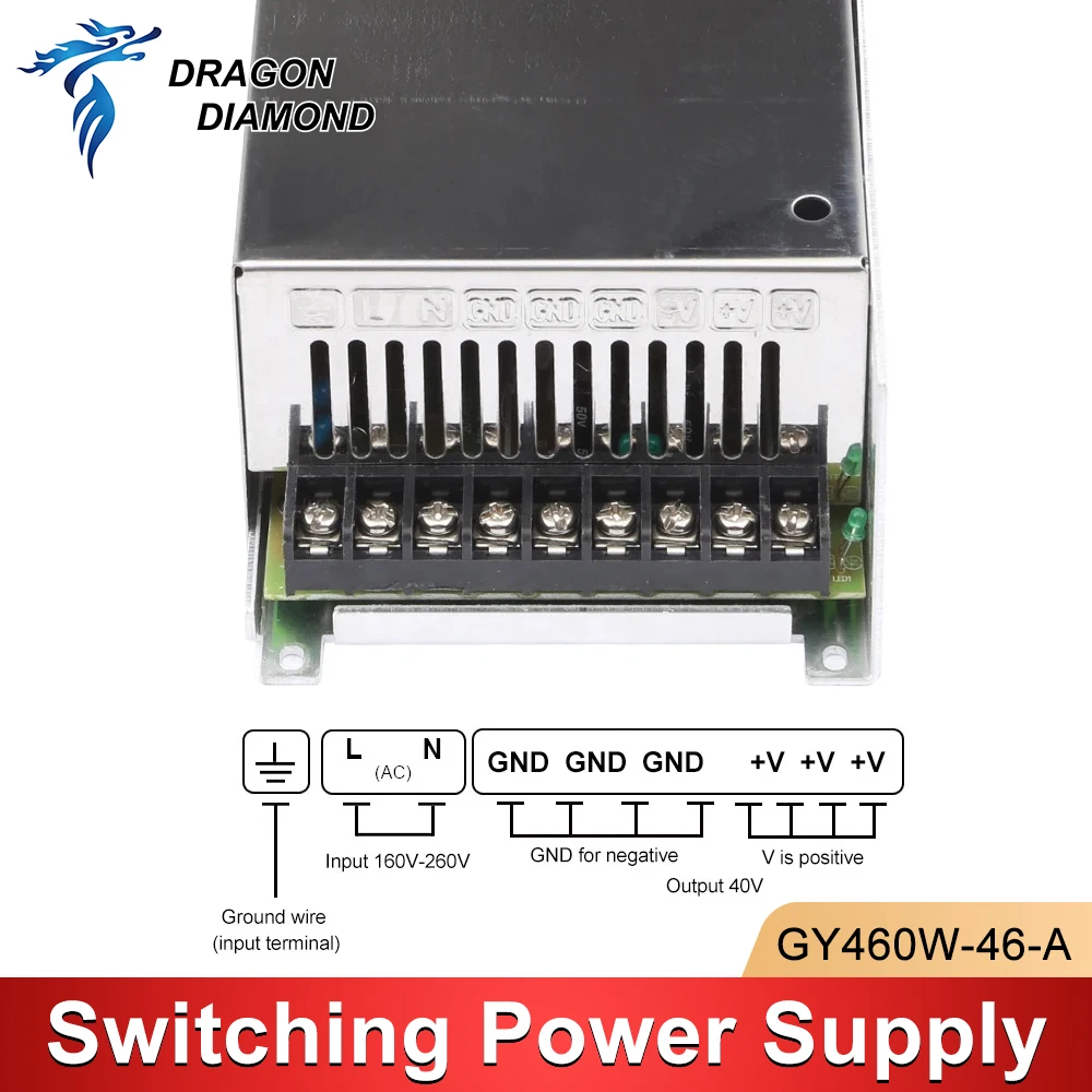 1 قطعة GY460W-46-A تحويل التيار الكهربائي 460 واط 46 فولت 10A محول الطاقة 160 فولت-260 فولت آلة الحفر مفتاح الطاقة محول الطاقة