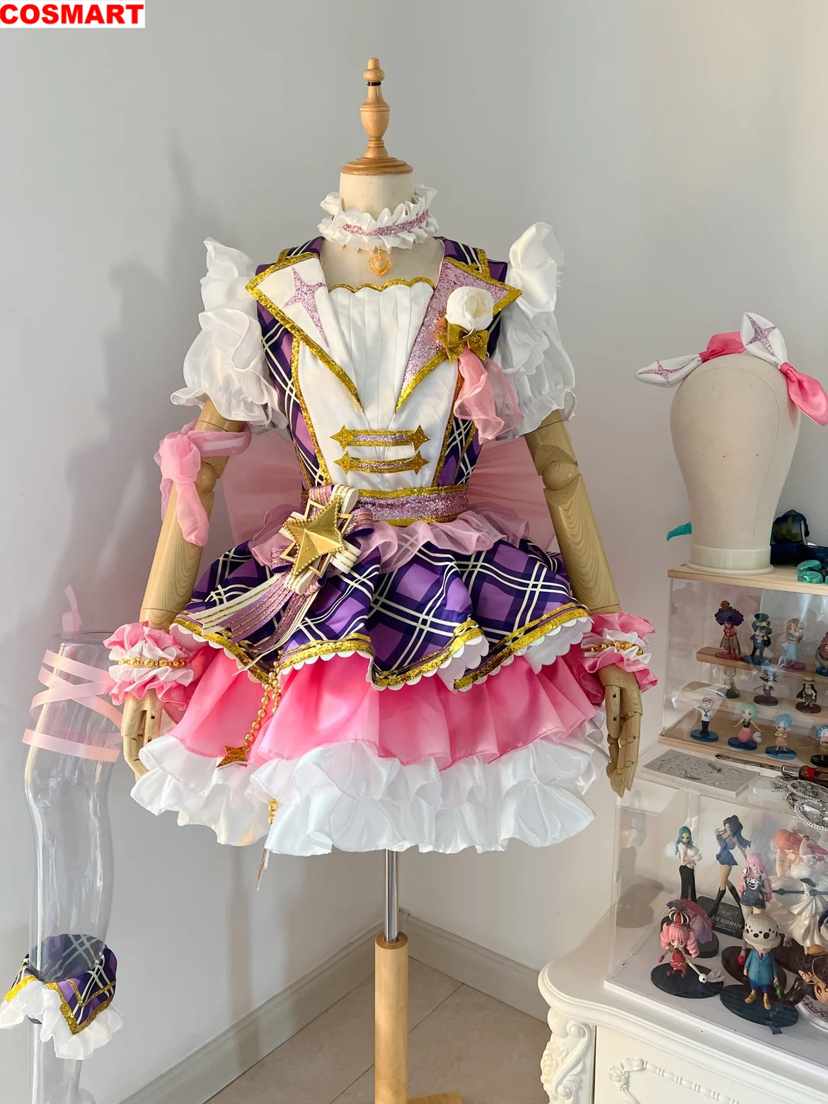 

COSMART [Customized] Anime Lovelive Superstar Liella Shibuya Kanon Tang KeKe Hazuki Ren SJ Dress Uniform Cosplay Costume Women