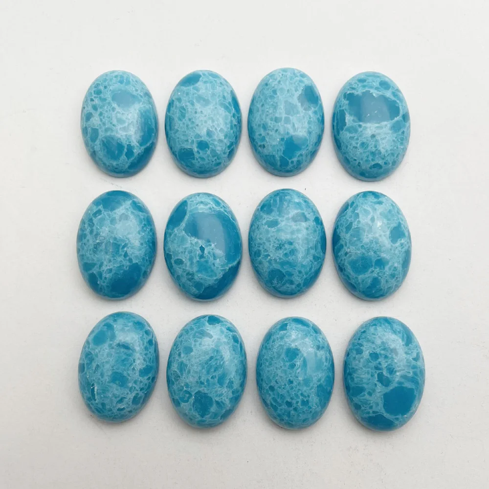 fashion high quality natural Sea grain stone bead jewelry making 25X18MM cab cabochon charms ring accessories 12Pc wholesale