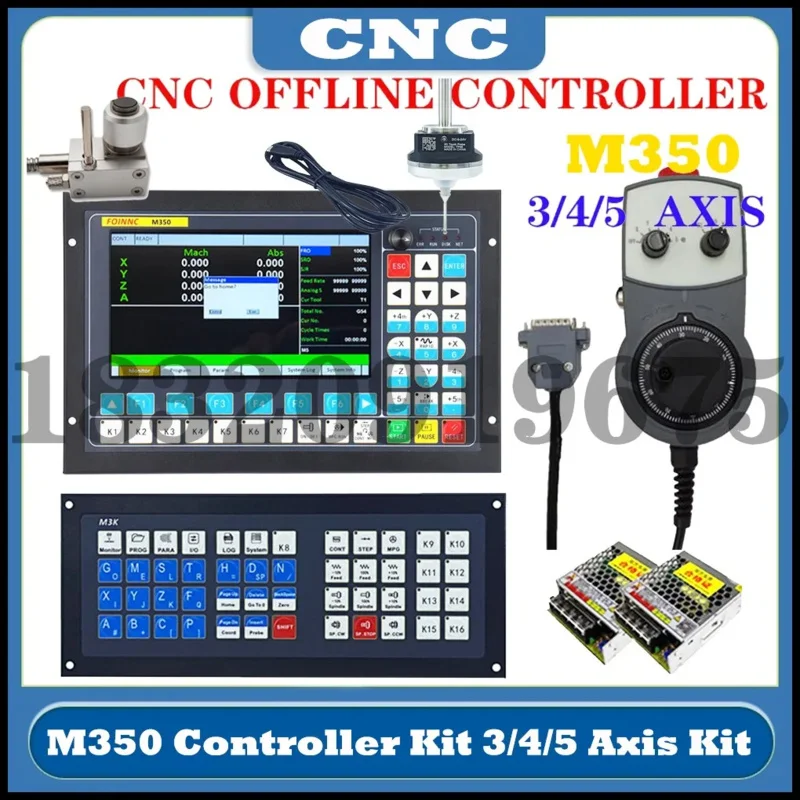 CNC機械加工および彫刻用のオフラインコントローラーキット,ddcsv3.1,v2,ddcs,expert,m350,cnc,3軸,4軸,5軸の代わり