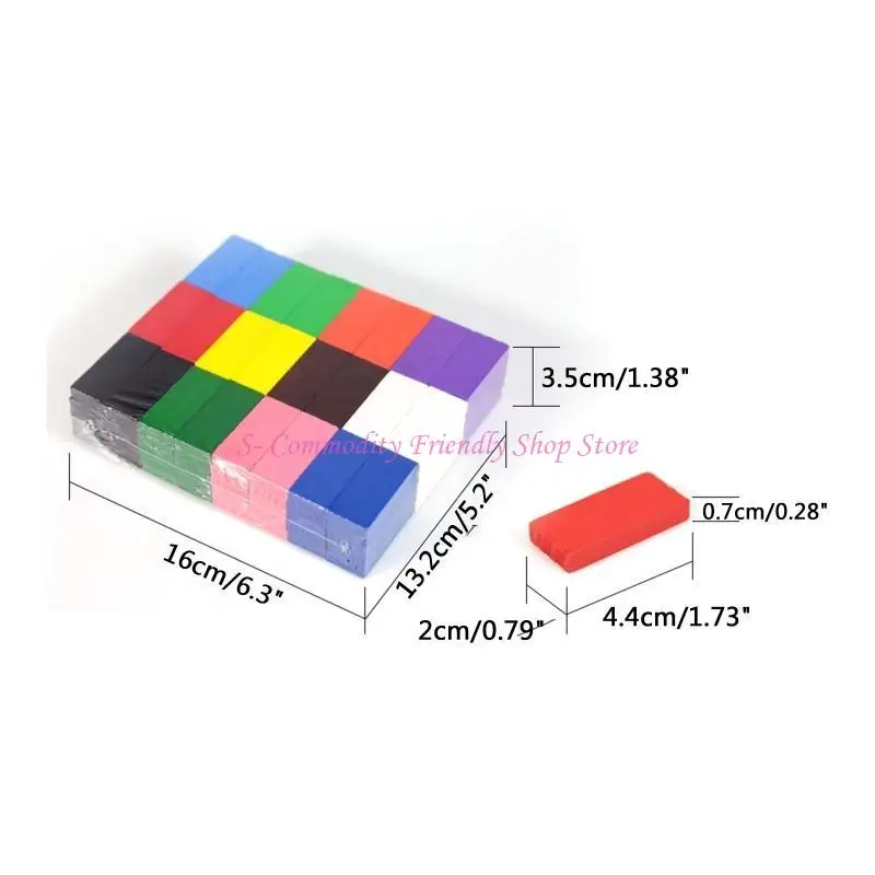 85AE 120 unidades blocos dominó definidos para jogos corrida, blocos brinquedos construção e