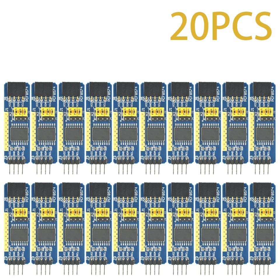 1-50PCS PCF8574 I2C 8-kanaals GPIO-uitbreidingsmodule – 8-bit I/O-extender voor Arduino ESP32
