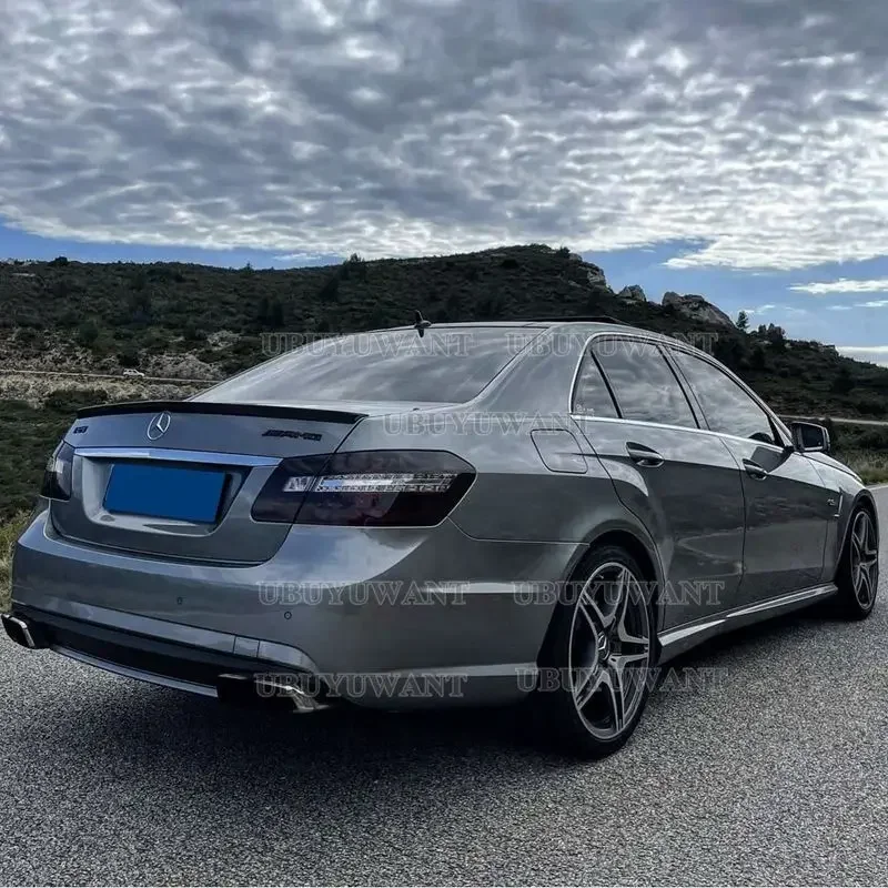 For Benz W212 2008-2013 Car Rear Trunk Wing ABS Material Refit Accessories Spoiler E Class view 4