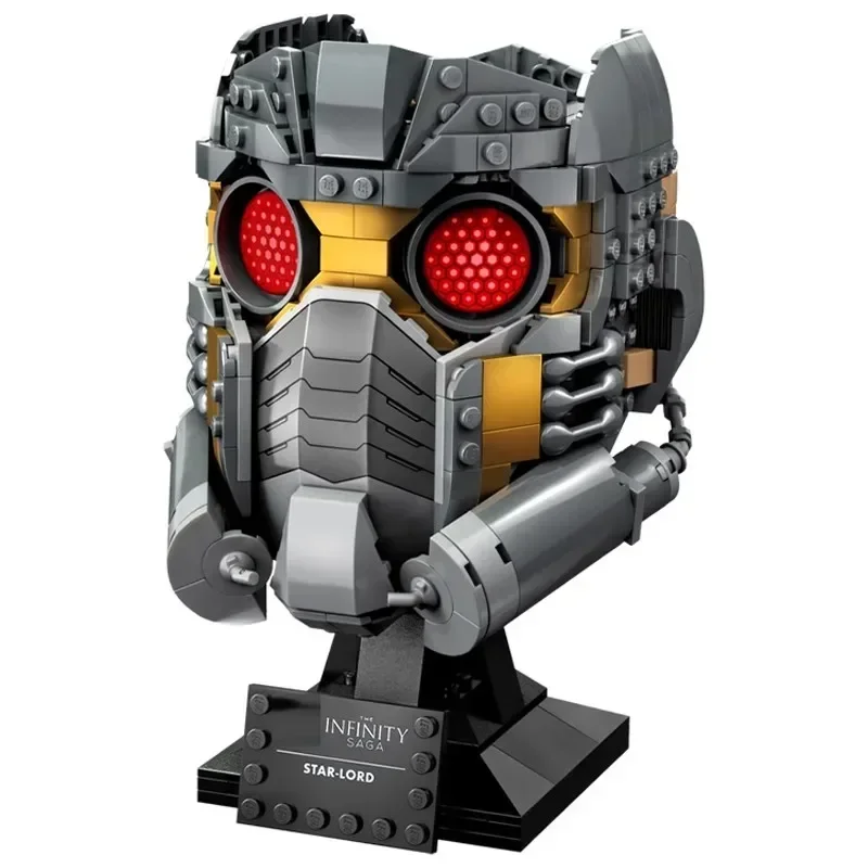 602 pçs star-senhor capacete modelo dasveida capacete busto blocos de construção brinquedos caber 76251 75304 presente para aniversário