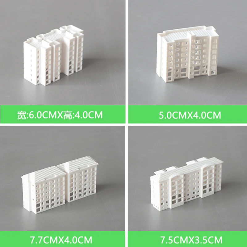 

1Pcs Simulation Mini Architecture Building Model ABS Plastic House Materials Diy Sand Table Landscape Layout Diorama Kits