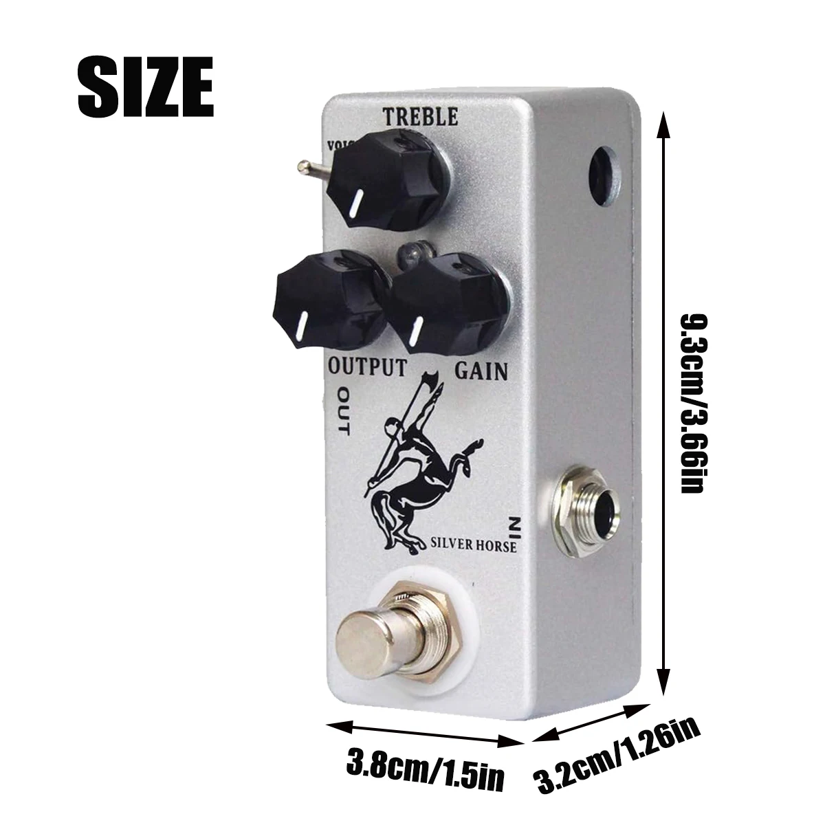 دواسة تأثير الجيتار من موسكي سيلفر هورس أوفر درايف |   تجاوز حقيقي |   أوضاع الصوت المزدوجة |   الدائرة التناظرية |   تأثير الغيتار قذيفة الألومنيوم