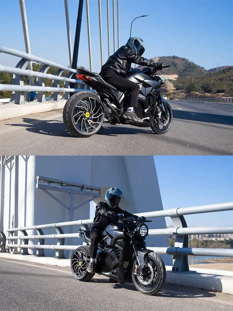 Moto de sport électrique à grande vitesse avec batterie au lithium, moto super cool, mode, 12000W