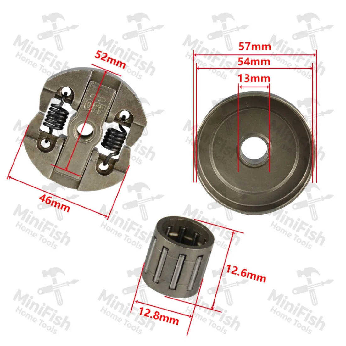 New Komatsu 2500 Chain Saw Integrated Passive Disc Sprocket Clutch Stack 25cc Chain Saw Clutch