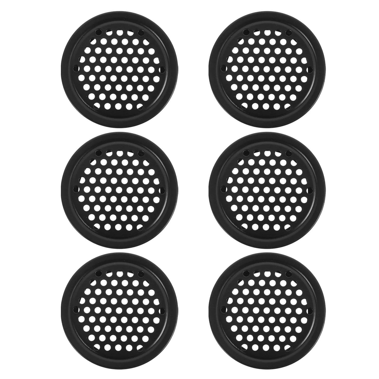 6 Pcs Vent Accessories Cabinet Ventilation Mesh Wardrobe Furniture Device Metal Hole Plugs Holes for