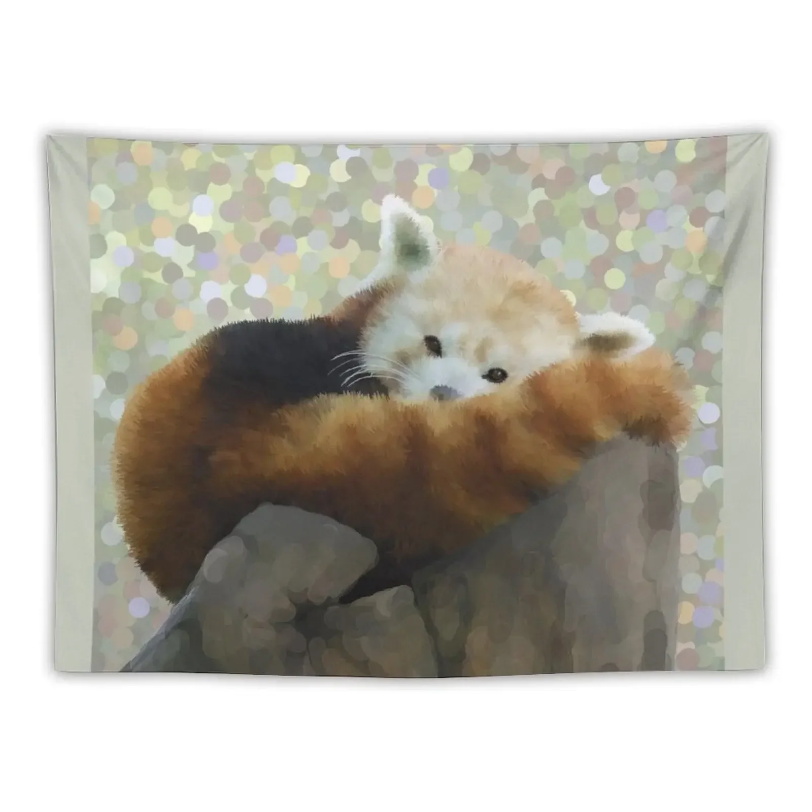 Tired Red Panda Tapestry Decoration For Rooms Wall Carpet Decoration Room Tapestry