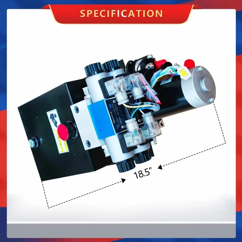 Remote control two-channel four-output 1200-watt lifting platform, hydraulic pump station, conveyor, elevator accessories